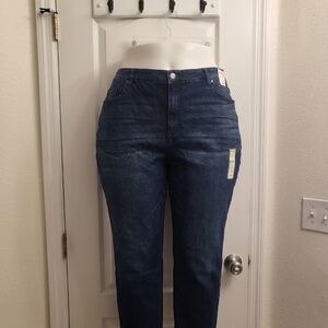 Terra & Sky Navy Blue Straight Leg Women's Jeans